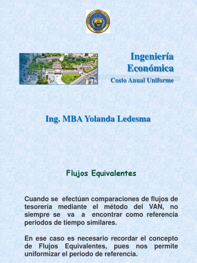 11 Costo Anual Uniforme Equivalente CAUE.pdf
