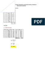 Ejercicios de Media Aritmetica, Desviacion Media y Desv. Estandar PDF