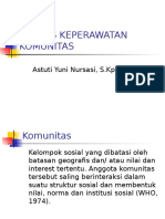 Keperawatan Komunitas 2 Pertemuan 1