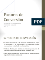 Factores de Conversión