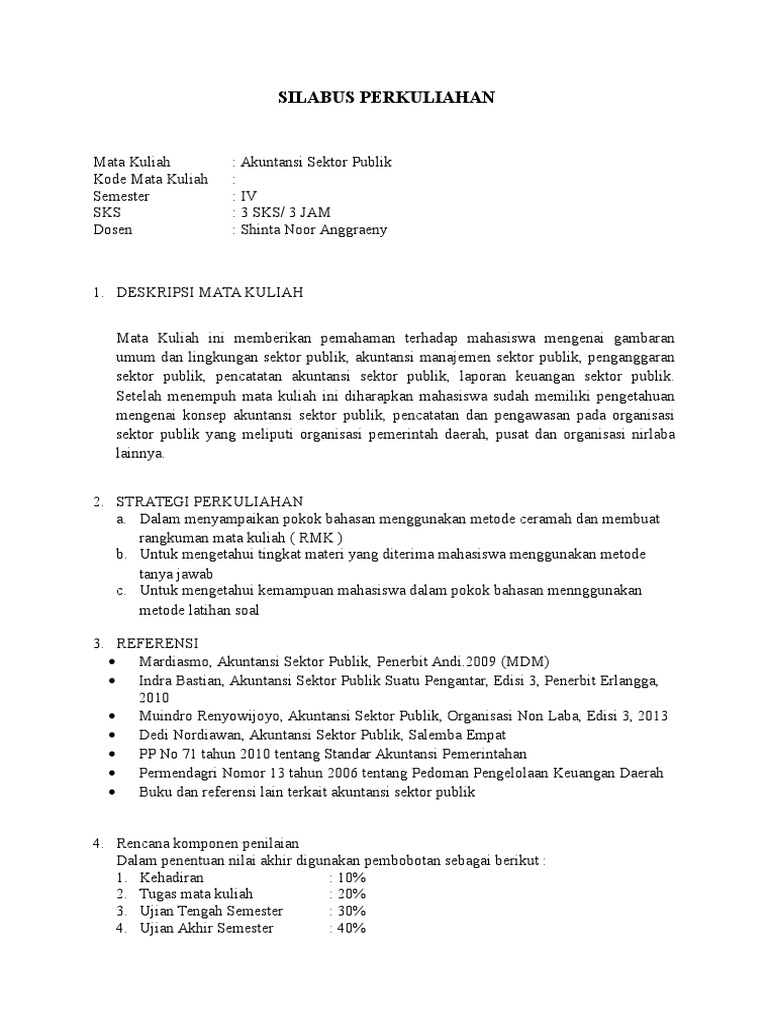 Soal Ujian Akuntansi Sektor Publik Helmi Kediris