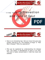 The Key To Prevention and Cure of Gout
