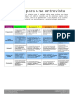 Rúbrica para Una Entrevista