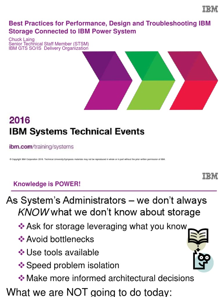 Best Practice For Connecting IBM Storage To Power Systems-2016 | PDF |  Solid State Drive | Computer Hardware