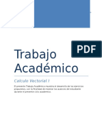 Trabajo Academico Desarrollado Calculo Vectorial I