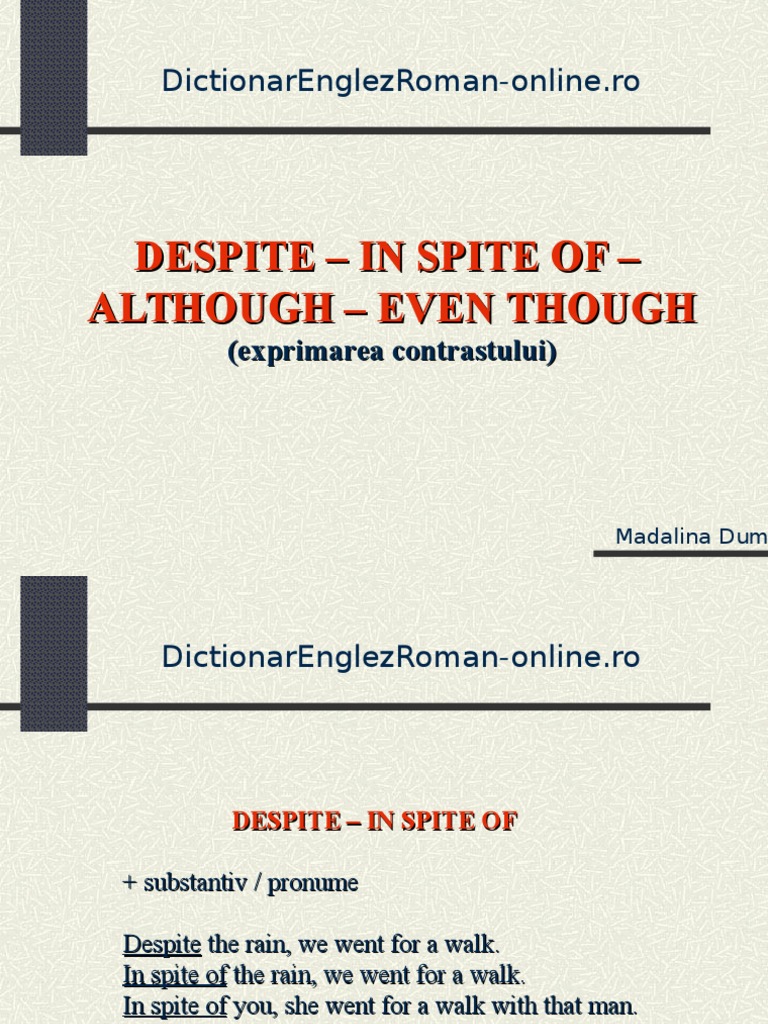 Contrast Expressions in English | PDF