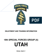 SF Enlistment and Training Information