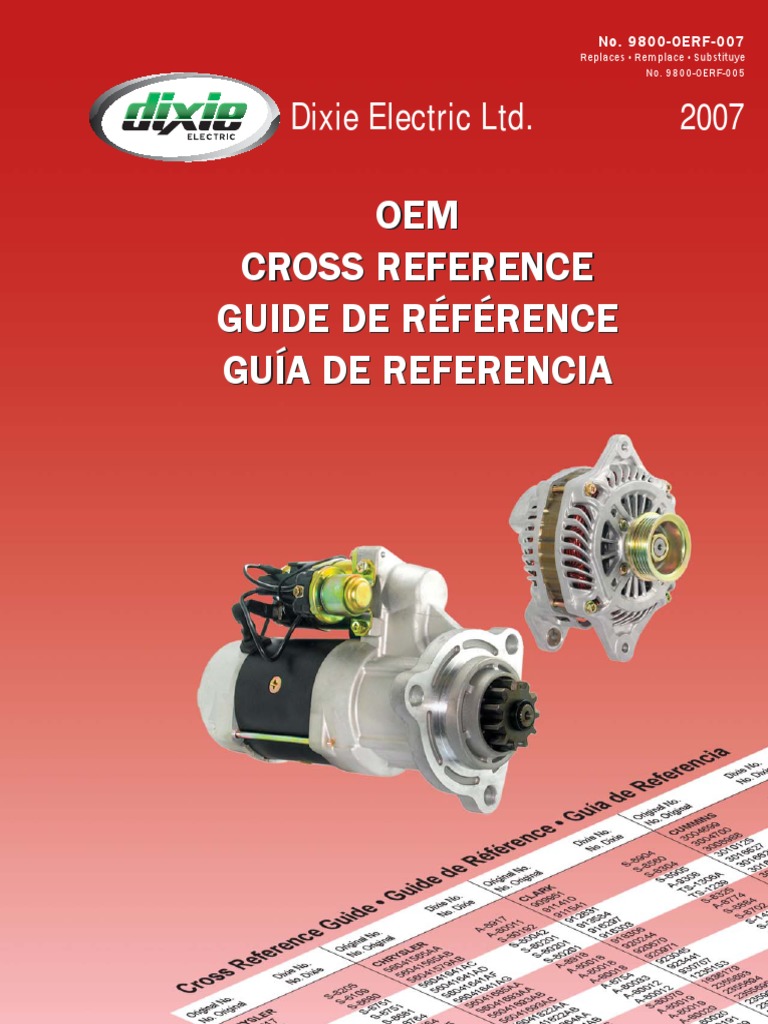 OEM Reference Guide 2007 Industrie automobile Fabricants de