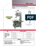 Stainless Steel Table Top Meat Band Saw