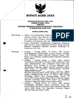 Peraturan Bupati Aceh Jaya No. 18 Thn 2012