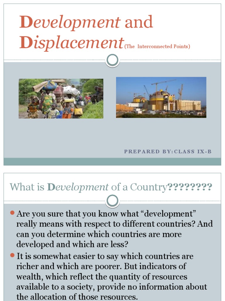 Development and Displacement Analysis | PDF