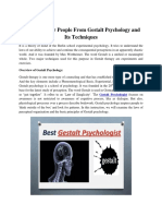 Awareness For People From Gestalt Psychology and Its Techniques