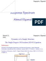 Response Spectrum: Ahmed Elgamal
