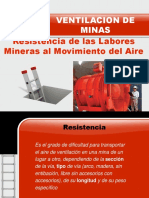 Resistencia de Las Labores Mineras Al Movimieto Del Aire