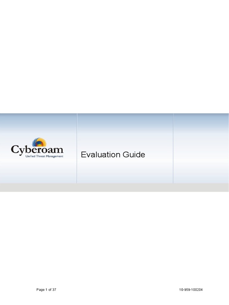 Evaluation Guide PDF | PDF