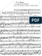 Mozart - Variazioni K265