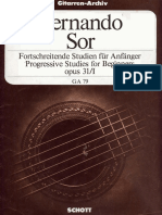 Fernando Sor - Studi Op. 31 - I - Schott PDF