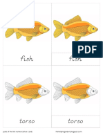 Parts of The Fish Nomenclature Cards - Handmade PDF
