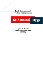 Layout Cobrança CNAB 240 Posições Padrão Santander Multibanco Junho 2015...