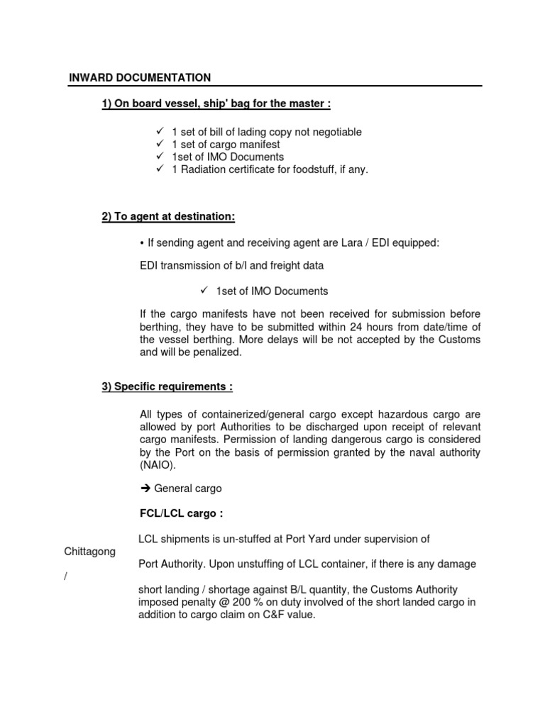 Import Documentation | PDF | Cargo | Containerization