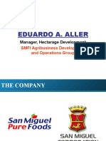 Eduardo A. Aller: Manager, Hectarage Development