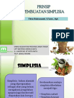 Prinsip Pembuatan Simplisia PDF