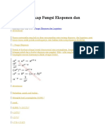 Materi Lengkap Fungsi Eksponen Dan Logaritma