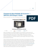 Cheapest & Most Reliable 3D Scanners - 3DPrint's 2015 Buyer's Guide - 3DPrint
