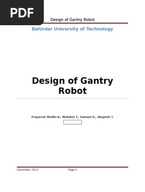 gantry robot design