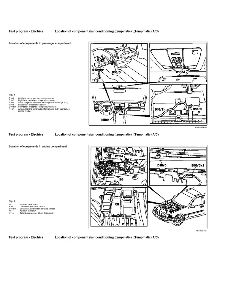 W202 AC Component Locations 2 PDF Air Conditioning Heating