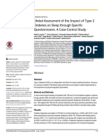 Global Assessment of The Impact of Type 2 Diabetes On Sleep Through Specific Questionnaires. A Case-Control Study