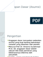 Anggapan Dasar (Asumsi)