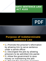 Indeterminate Sentence Law 1