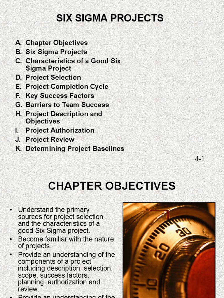 Six Sigma Project Selection and Success | PDF | Six Sigma | Quality ...