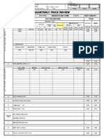 Quarterly Price Review: BES Tech. Works & SVCS., Inc. Washer Plain 12 MM 94101-12000-W1 Cost Breakdown Total NEW