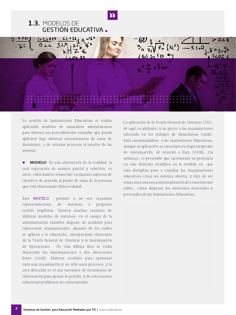 Modelos de Gestion Educativa | PDF | Institución | Toma de decisiones