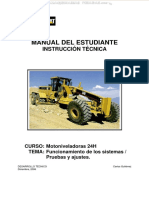 Manual Motoniveladora 24h Caterpillar Sistemas Motor Tren Potencia Sistema Hidraulico Direccion Frenos Ferreyros Cat