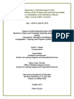 2014-15 Commissioner's Annual Report - NJDOE Violence and Vandalism