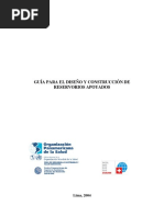 Diseño y Construccion Reservorios Apoyados