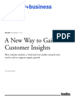 A New Way To Gain Customer Insights