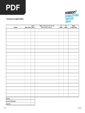 Asset Register