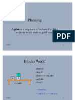 Planning: A Plan Is A Sequence of Actions That Take Us From Initial State To Goal State