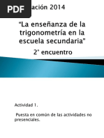 La enseñanza de la trigonometría 2° encuentro