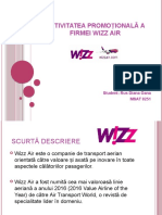 Activitatea Promoțională A Firmei Wizz Air