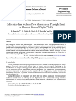 Calibration-Free Volume Flow Measurement Principle Based On Thermal Time-Of-Flight (Ttof)