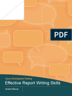 Effective Report Writing Skills