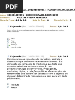 av1 de marketing Aplicado à Nutrição 2014.2