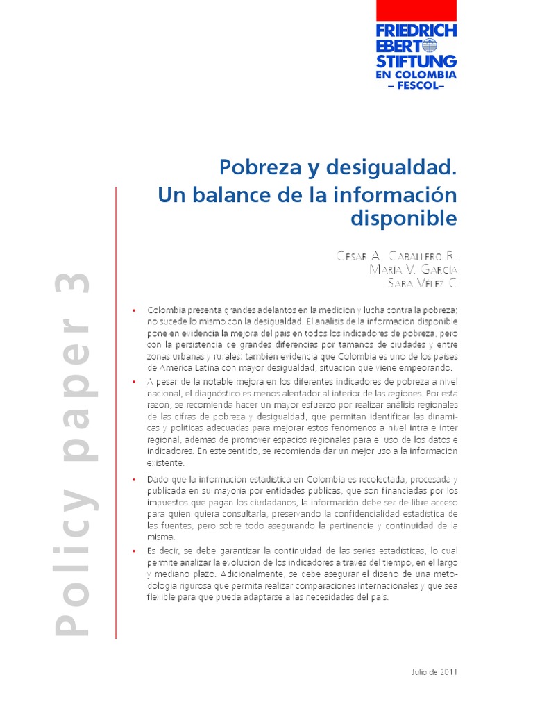 Leer Este Paper Sobre Pib Per Capita Como Indicador de Pobreza PDF ...