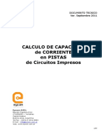 Calculo Capacidad de Corriente en Pistas PCB