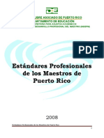 Estandares Profesionales de Los Maestros de Puerto Rico